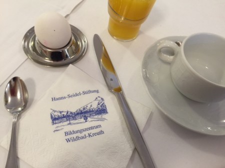 Aus und vorbei - das Frühstücksei.