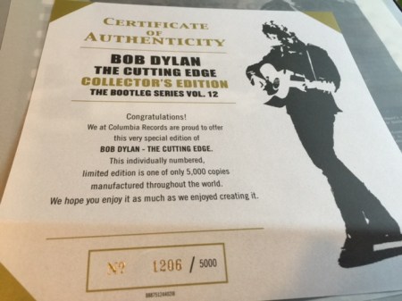 Ich habe die Nummer 1206 der auf 5000 Exemplaren bestehenden Sammleredition aus den USA.