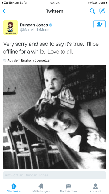 Viw Twitter bestätigte sein Sohn den Tod des Vaters.