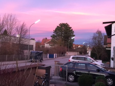 Purple Rain war es nicht am Todestag von Prince. Aber Purple war der Sonnenuntergang. 