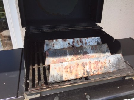 Meine Flavorizer Bars vom Webergrill waren schon fertig mit der Welt. 