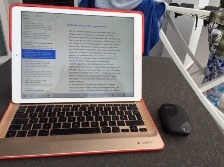 Auch im Urlaub kann ich auf das WALN nicht verzichten. 