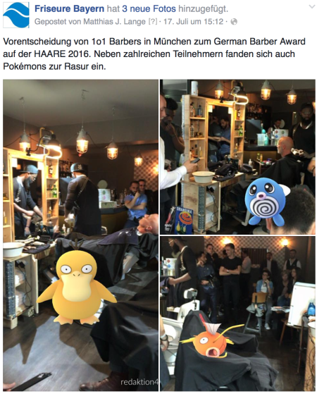 Pokemons im Marketingeinsatz für einen Kunden. 