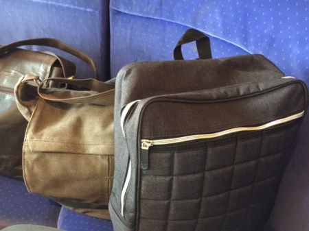 Der Fancyshion Rucksack Citybag vorne im Praxiseinsatz.