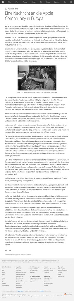 Eine Nachricht an unsere Kunden in Europa