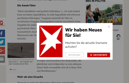 Solche Unterbrecher nerven mich.