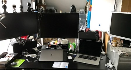 So sieht das Arbeitszimmer aus. 