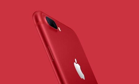 Ich finde, das iPhone 7 das Product Red sieht hammerstark aus.  Foto: Apple