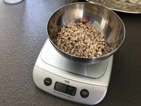 Es sollten eigentlich 50 Gramm sein. Es wurden etwas mehr.