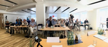 Die Sicht vom Podium.