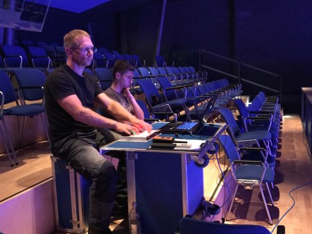 Wasser und Licht marsch vom Regiepult