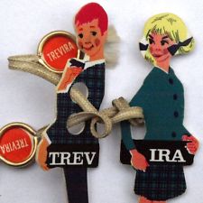 So sah das Figurenduo Trev und Ira zur Einführung von Trevirasamt aus. 