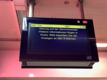 Nix geht mehr bei der S-Bahn München.