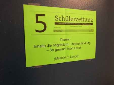 Ich durfte zudem noch zwei Workshops am Lesetag 2018 halten. 