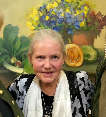 Die Witwe von Helmut Sacher war bei der Vernissage anwesend.