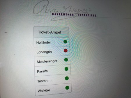 Und weg war Lohengrin. 