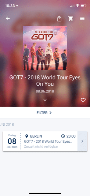 Um 16 Uhr begann der Kartenvorverkauf für Got7 und das System brach zusammen. 