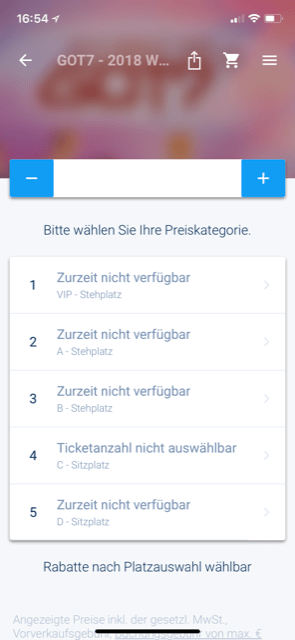 Keine Karten - Fehlanzeige. 