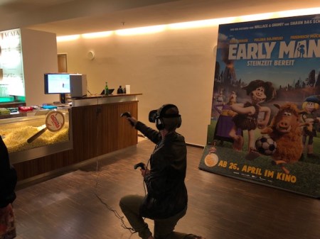 Die Firma Tentlian in einer Ecke einen Demostand aufgebaut.