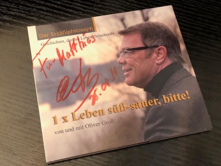 Ich hab sogar ein Autogramm bekommen. 