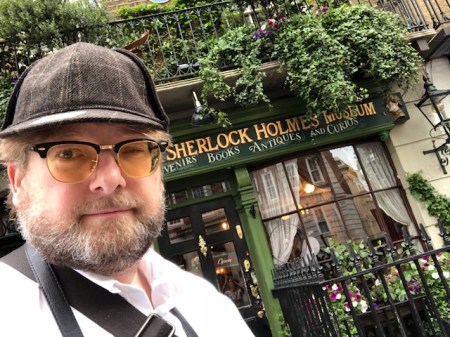 Mein neuer Deerstalker vom Sherlock Holmes Shop. 
