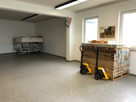 Am Ende des Tages war das Togohaus wieder leer und freut sich auf neue Spenden. Im August geht der nächste Container. 