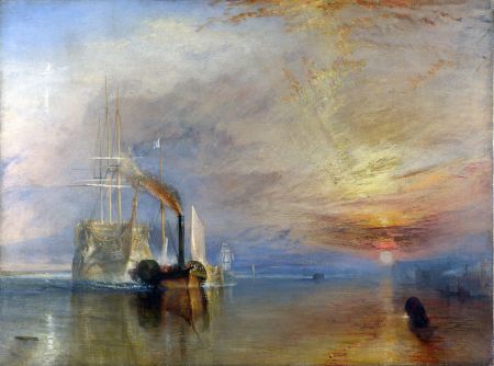 The Fighting Temeraire tugged to her last Berth to be broke