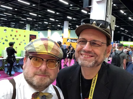 Der Komponist und sein Fan: Chris Hülsbeck (r.) und Matthias J. Lange 