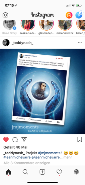 teddynash ist ein Fan von Jean Michel Jarre.