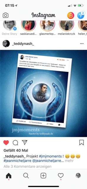 teddynash ist ein Fan von Jean Michel Jarre.