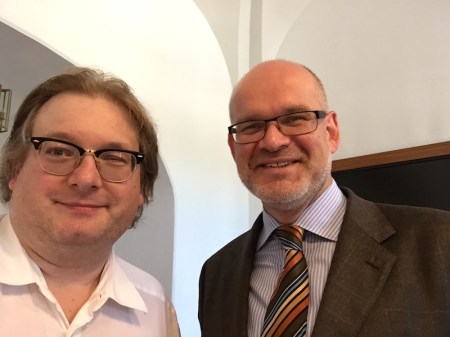 Politologe Karst Pfeifer (r.) ein wirklich toller Referent, ist verstorben. 