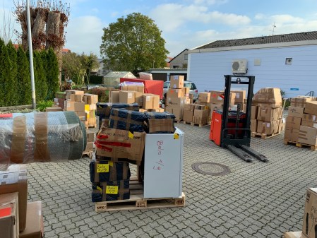 Hilfsgüter für Togo.