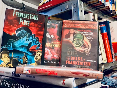Auswahl an Frankenstein Verfilmungen.