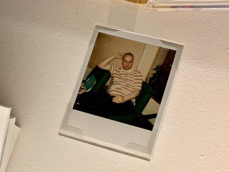 Wer ist das? Ein völlig veränderter Syd Barrett - endlich die legendäre Aufnahme und mein Highlight der Ausstellung.