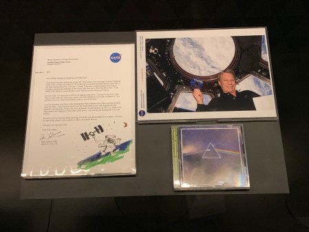 Dankschreiben der NASA für Dark Side of the Moon.