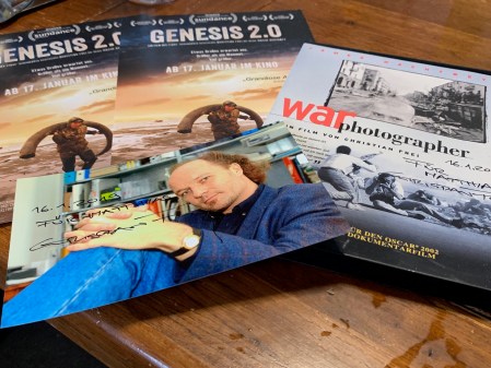 Autogramm von Christian Frei. 