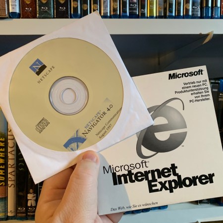 Blick ins Software-Archiv zu Zeiten des Browserkrieges. 