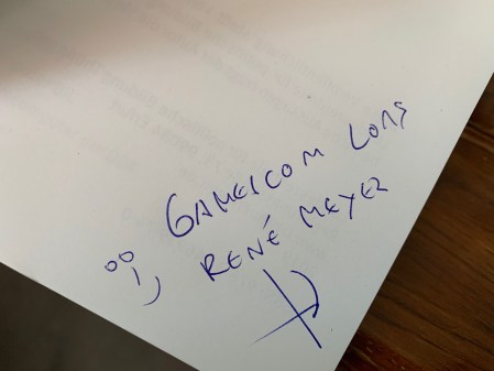 Signiert vom Autor Buchautor René Meyer