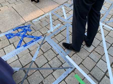 Kamerapositionen am Boden.