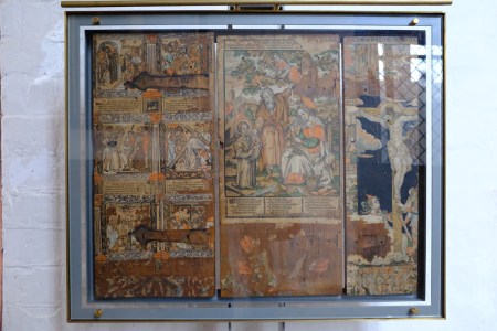 Maria mit de Jesuskind als Einlegepapier.