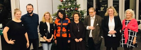 Gruppenbild nach der Diskussion im Sozialministerium.