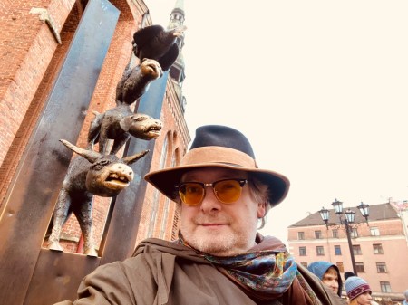 Etwas erstaunt war ich als ich die Bremer Stadtmusikanten in Riga traf.