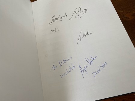 Buch 30 von 100. samt Widmung.