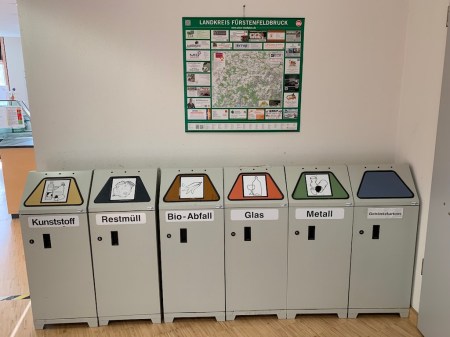 Mülltrennung im Landratsamt.