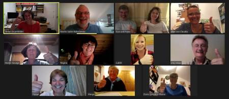 Der Maisacher Kirchenchor übt via Zoom.