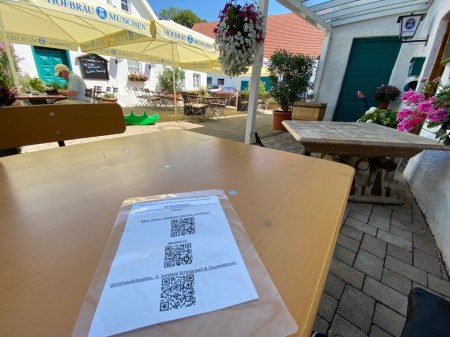 Vorbildliches Hygienekonzept im Gasthaus Heinzinger in Rottbach.